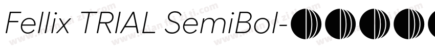 Fellix TRIAL SemiBol字体转换